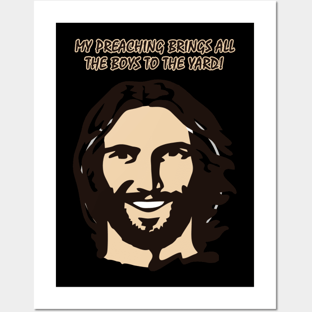 Jesus Christus Meme Design Wall Art by SPAZE